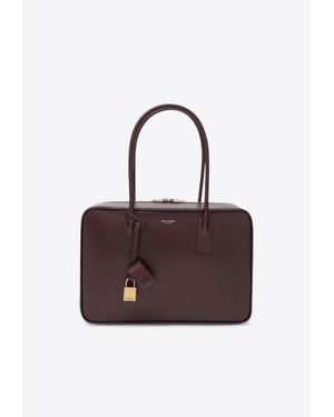 Saint Laurent Sac De Jour Bowling Bag - Purple