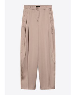 ANDAMANE Tracy Wide-Leg Pants - Natural
