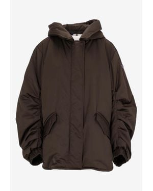 Lempelius Padded Hood Jacket - Brown