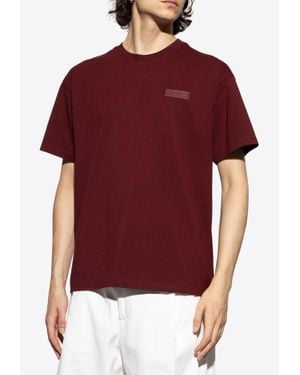 Givenchy Logo Patch T-Shirt - Red