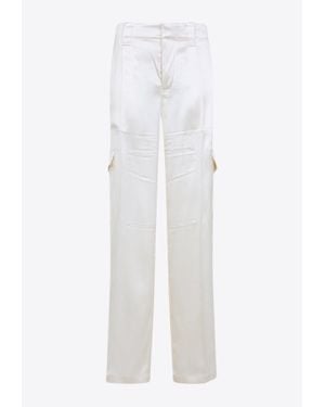 PHOEBE PHILO LIQUID CARGO TROUSERS パンツ PHOEBE PHILO | LIQUID CARGO TROUSERS | BLACK SILK