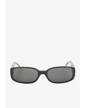 CASABLANCA Oval Acetate Sunglasses - Grey
