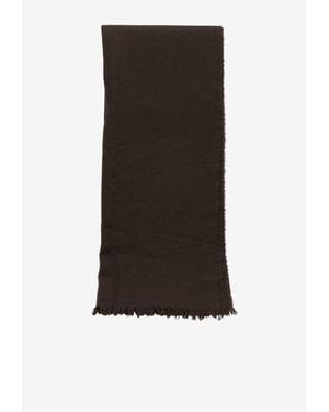 Destin Cassia Fringed Cashmere Scarf - Black