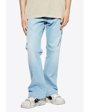 Off-White c/o Virgil Abloh Diag Print Straight-Leg Jeans - Blue