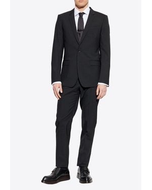 Dolce & Gabbana Single-Breasted Wool Suit - Black