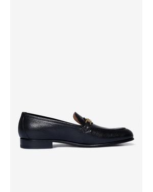 Tom Ford Grained Leather Loafers - Blue