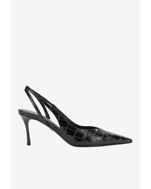 Ferragamo Dafne 70 Slingback Pump - White