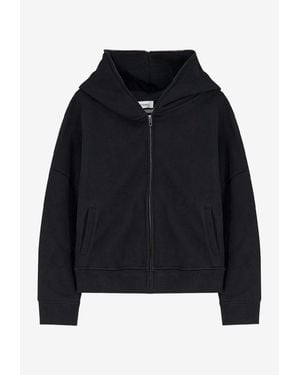 Entire studios Zip-Up Hooded Sweatshirt - Black