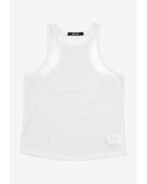 LA ROSE Jersey Tank Top - White