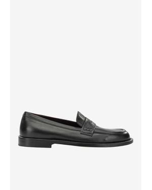 Pomme D'or Glove Leather Loafers - White