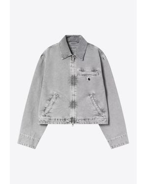Carhartt Emery Bleached Denim Jacket - Grey