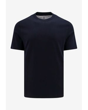 Brunello Cucinelli Basic Crewneck T-Shirt - Black