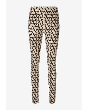 Valentino Toile Iconographe Leggings - Natural