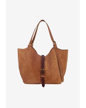 Jérôme Dreyfuss Small Joseph Suede Tote Bag - Brown