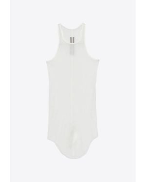 Rick Owens Ribbed Tank Top - White