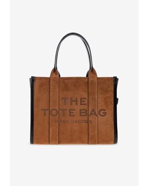 Marc Jacobs Large Suede Tote Bag - Brown