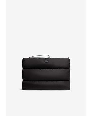 Moncler Caradoc Padded Pouch Bag - Black