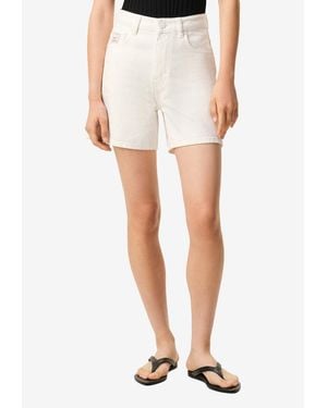 Ami Paris Logo Patch Mini Shorts - White