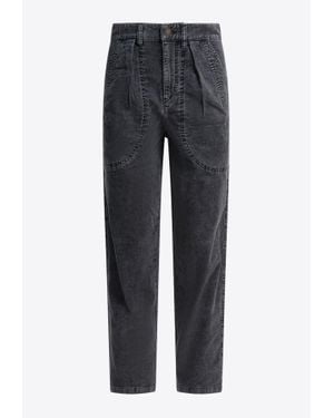 Isabel Marant Onyta Corduroy Pants - Blue
