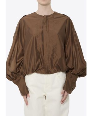 Thelatest Diana Muslin Blouse - Brown