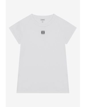 Loewe Anagram Embroidered Slim T-Shirt - White