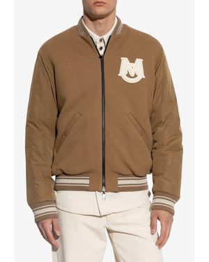 Moncler Reversible Zip-Up Bomber Jacket - Brown