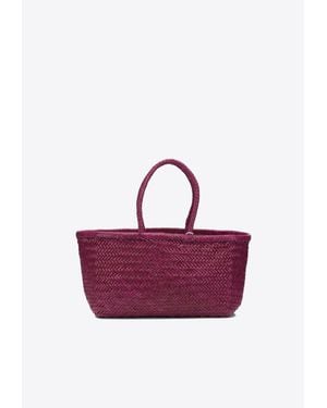 Dragon Diffusion Leather Top Handle Bag - Purple
