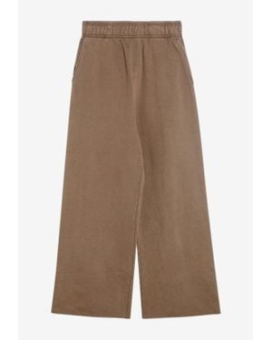 Entire studios Wide-Leg Track Pants - Natural