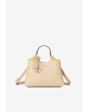 Tod's Micro T Timeless Handbag - Natural