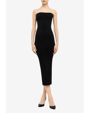 Wolford Fatal Strapless Midi Dress - Black
