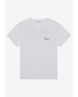 Givenchy Stamped Logo Print T-Shirt - White