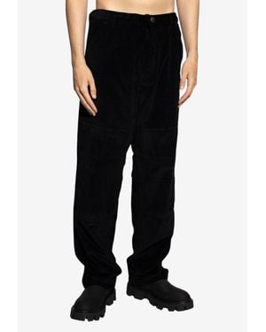 Moncler Textured Corduroy Pants - Black