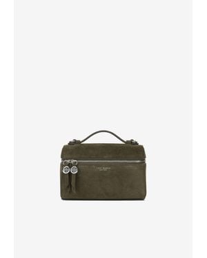 Tory Burch Mini Suede Slim Handbag - Green