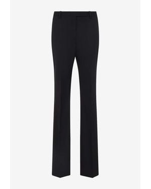 Tom Ford Straight-Leg Wool And Silk Tailored Pants - Blue