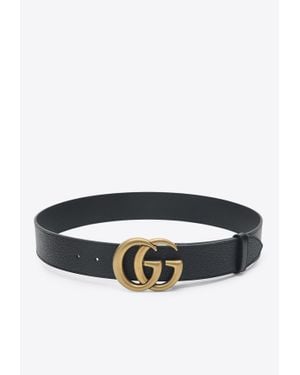 Gucci Double G Leather Belt - White
