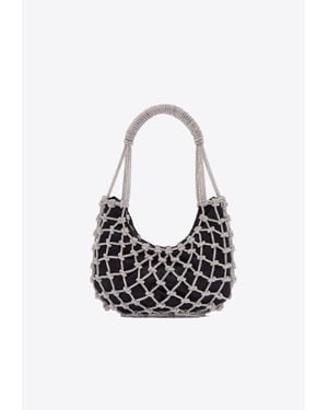 Rosantica Nodi Knotted Top Handle Bag - White