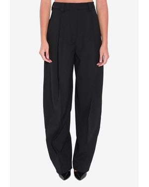 Thelatest Cara Pleated Trousers - Black