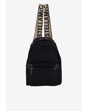Stella McCartney Logo Strap Backpack - Black