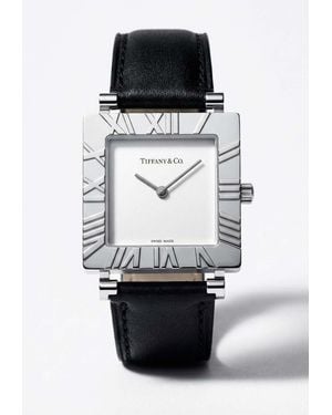 Tiffany & Co. Atlas Sterling Square Watch - Black
