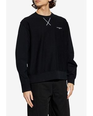 Givenchy Logo Print Sweatshirt - Black