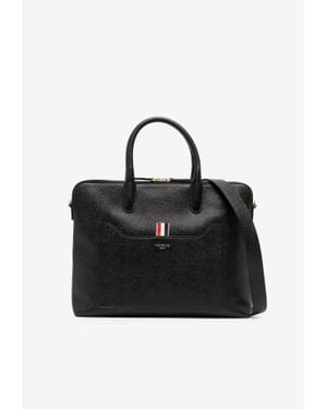 Thom Browne Slim Briefcase - Black