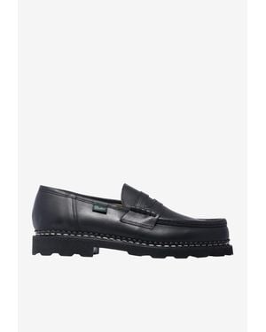 Paraboot Reims Leather Penny Loafers - Black