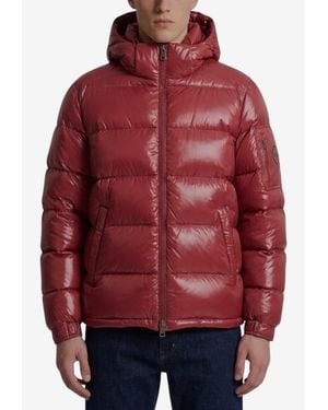 Herno Polar Tech Hooded Down Jacket - Red