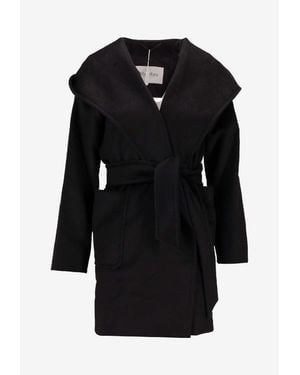 Max Mara Rialto Belted Single-Breasted Coat - Black