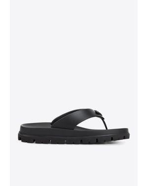 Prada Flip Flops - Black
