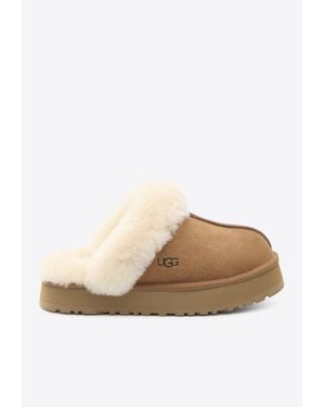 UGG Disquette Suede Slippers - White