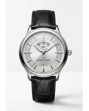 Maurice Lacroix Les Classiques Gmt Stainless Steel Watch - Gray