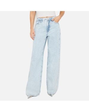GOOD AMERICAN Good Ease Sequinned Denim Jeans - Blue