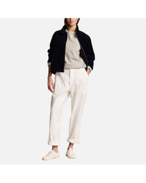 Polo Ralph Lauren Lined Cotton-corduroy Windbreaker - Black