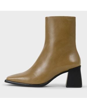 Vagabond Shoemakers Vagabond Hedda Leather Heeled Boots - Brown